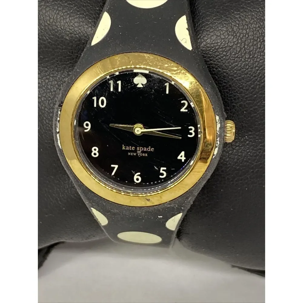 Kate Spade Rumsey 0610 Womens Black Plastic Analog Black Dial Quartz Watch XX590